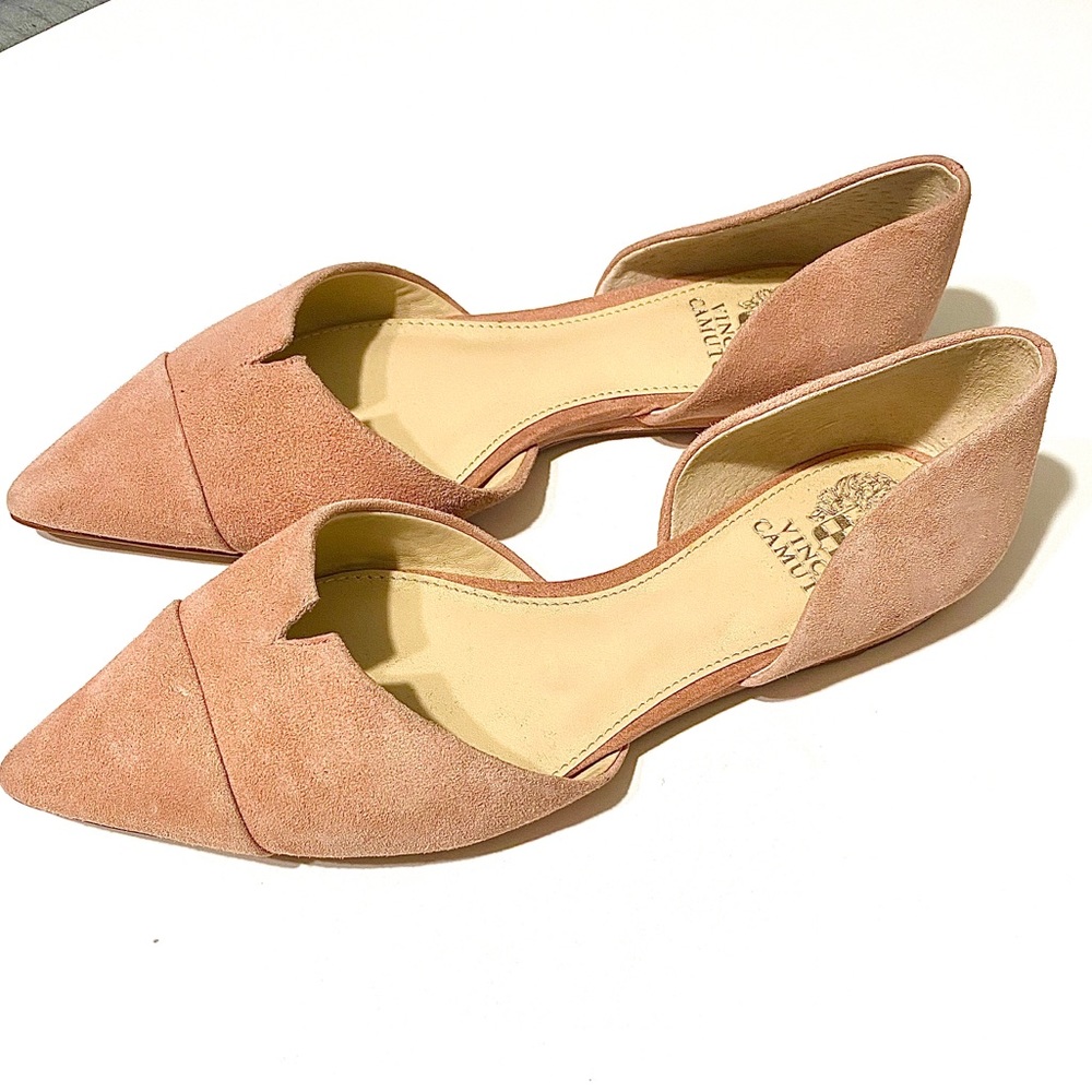Vince Camuto brand New pink Suede Flats size 9